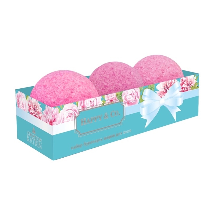 Набор бомбочек для ванн Happy&Co 180 г Набор бомбочек для ванн Happy&Co 180 г