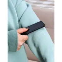 Щётка для одежды складная, 0.6&times;3.5&times;9.5 см, чёрная