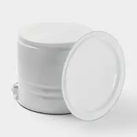 Ведро ц/шт с/кр 10 л белая (без декора)