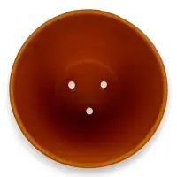 Горшок цветочный с поддоном 2,5 л, d18/h16 см терракот керамика, "Голландия" (М)