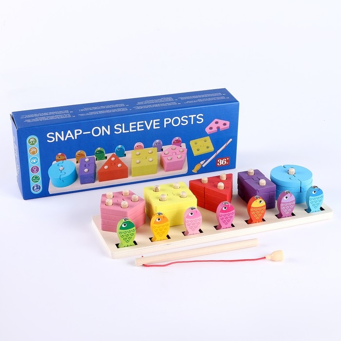 Пирамидка + рыбалка 2 в 1 &laquo;Собери&raquo; 30,8 &times; 10,5 &times; 5,5 см