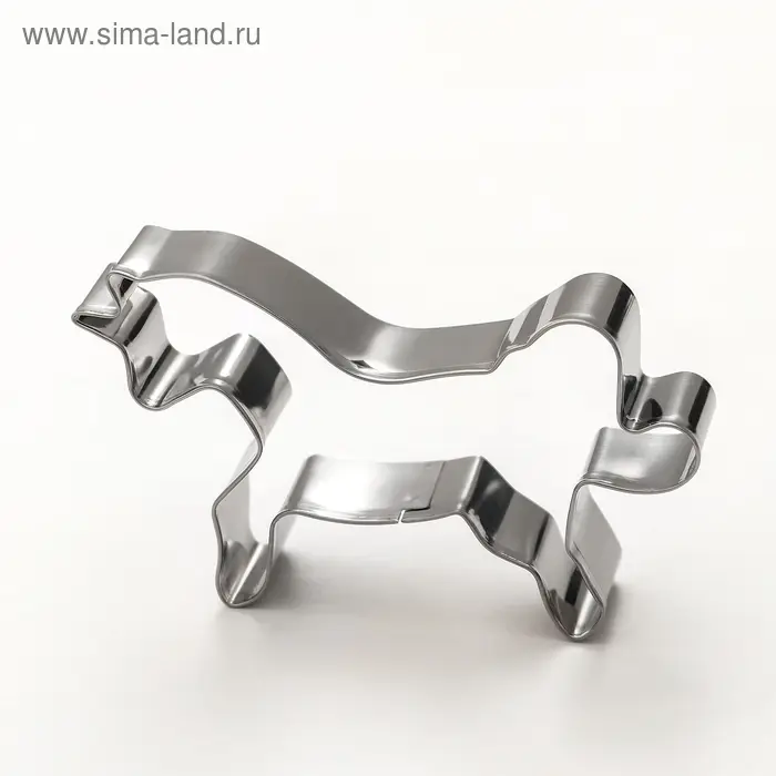 Набор форм для печенья Доляна &laquo;Единорог&raquo;, 2 шт, 9&times;7&times;2 см, цвет серебристый