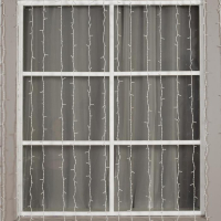 Гирлянда &laquo;Занавес&raquo; 2 &times; 3 м, IP44, УМС, белая нить, 760 LED, свечение тёплое белое, мерцание белым, 220 В