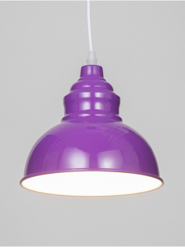 Светильник Paul 1х40Вт Е27 пр-1м темно-фиолетовый 20х20х17,5см