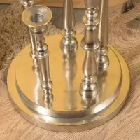 Подсвечник на 5 свечей "Изобилие" алюминий 41 см