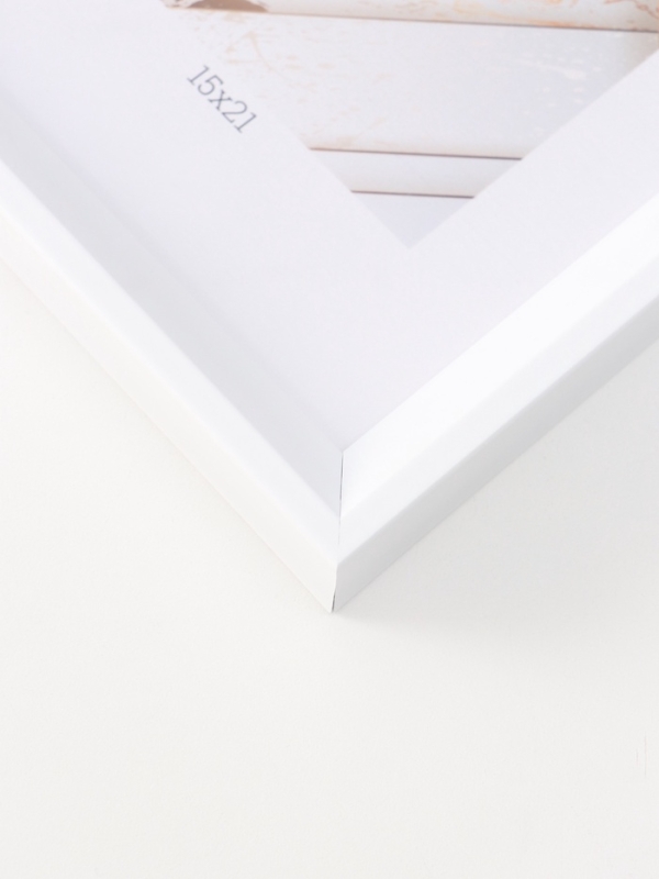 Фоторамка пластик "МИРАМ" 15х21 см, белый