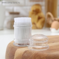 Зубочистки пластиковые, 190-200 шт., с щеточкой для удаления зубного налета