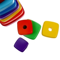 Пирамидка деревянная большая «Квадрат» Пирамидка деревянная большая «Квадрат»