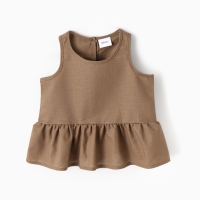 Блузка для девочки, MINAKU, бежевая, рост 146 см