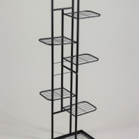 Подставка для цветов Greengo, 7 полок, 43 &times; 22 &times; 126 см, напольная, металл, чёрная