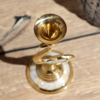 Подсвечник "Пернатый" 19 см, латунь Подсвечник "Пернатый" 19 см, латунь