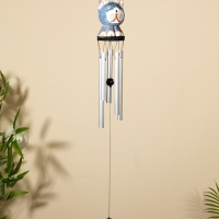 Музыка ветра "Кот" дерево, алюминий 9х8х100 см