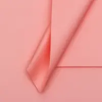 Пленка для цветов, 57&times;57 см, светло-коралловая (+ - ) 1 см