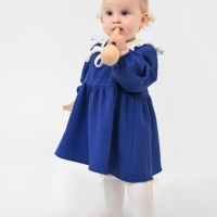 Платье с воротничком Крошка Я Муслин, 68-74, синий Платье с воротничком Крошка Я Муслин, 68-74, синий