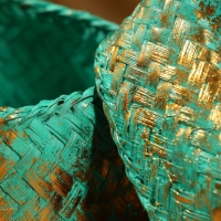 Корзинка плетеная "Голден мини" 12х12х10 см, голубой