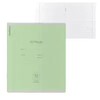 Тетрадь 12 листов в косую линейку ErichKrause &laquo;Классика&raquo;, обложка мелованный картон, зелёная
