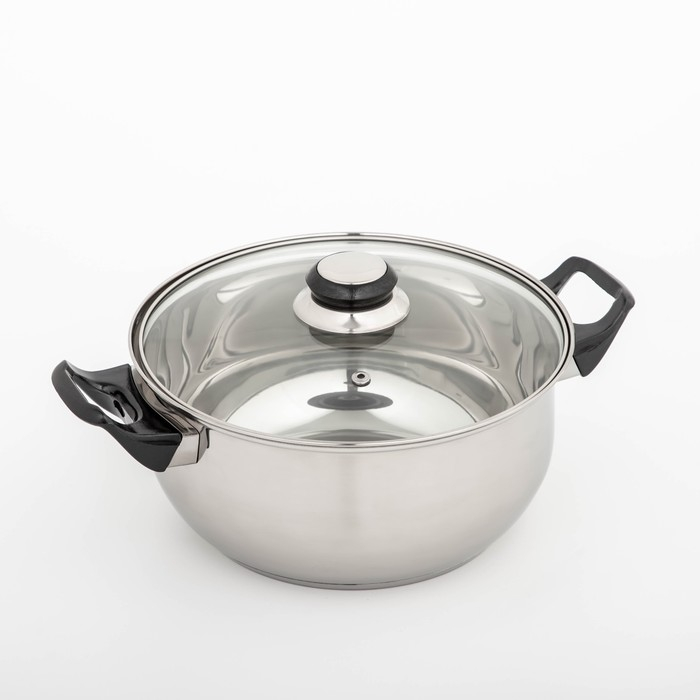 Кастрюля, 3.7 л, d=22 см, капсульное дно, индукция