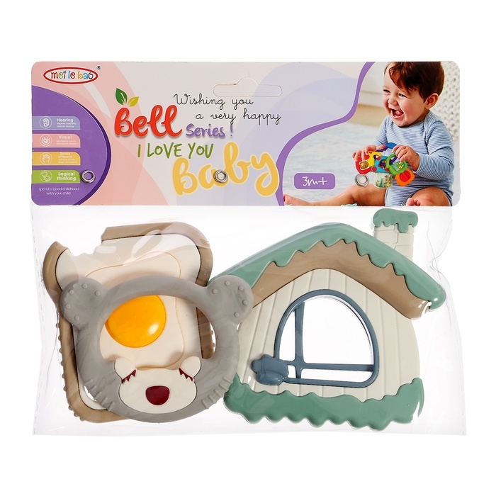 Набор прорезывателей для зубов &laquo;Мишутка&raquo;, 3 шт.