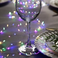 Гирлянда «Мишура» 2 м роса, IP20, серебристая нить, 100 LED, свечение мульти, USB Гирлянда «Мишура» 2 м роса, IP20, серебристая нить, 100 LED, свечение мульти, USB