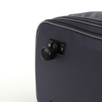 Сумка дорожная 20" на колёсах, отдел на молнии, с увеличением, наружный карман, длинный ремень, цвет серый