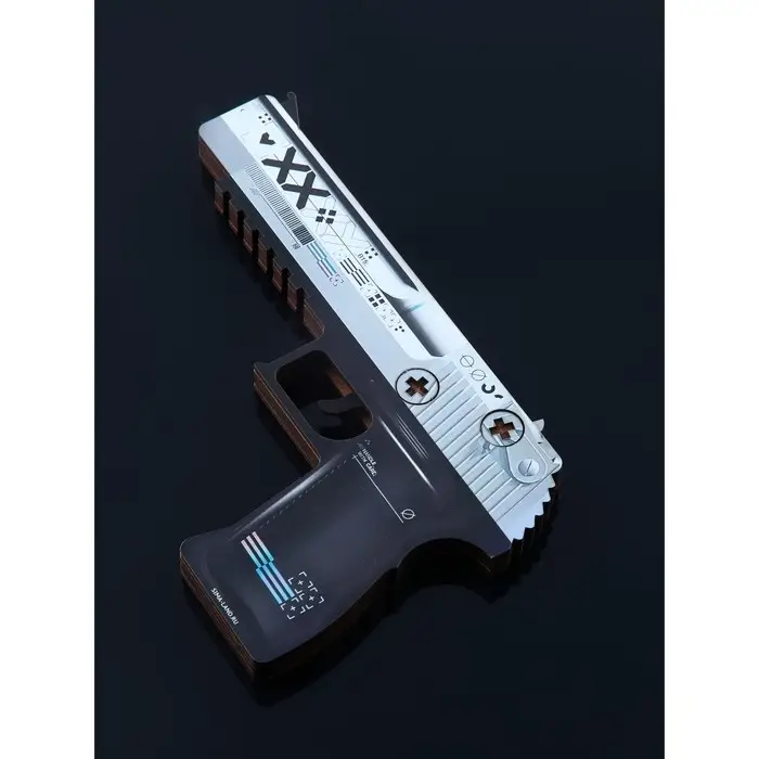 Набор сувенирное оружие &laquo;Геометрия&raquo;, автомат, пистолет, нож охотничий, 3 шт