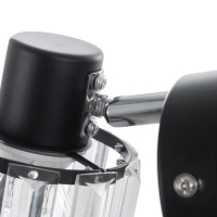 Бра с переключателем 59386/1 E14 40Вт черный-хром 19х11х12 см