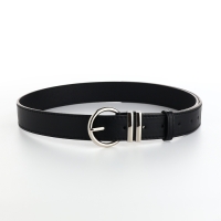 Ремень женский, ширина 3,5, винт, пряжка металл, цвет чёрный Ремень женский, ширина 3,5, винт, пряжка металл, цвет чёрный