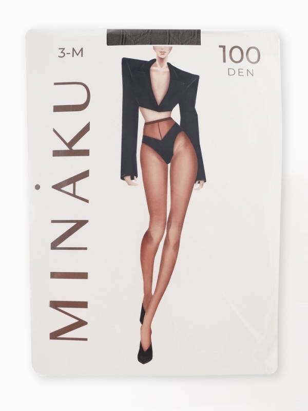 Женские колготки MINAKU 100 ден, цвет графит, размер 4/L