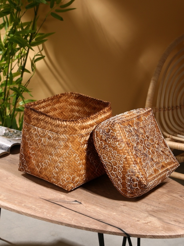 Корзинка плетеная "Морокко" 23х23х30 см