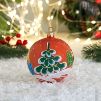 Шар "Ёлки разноцветные" 9,5 см Шар "Ёлки разноцветные" 9,5 см