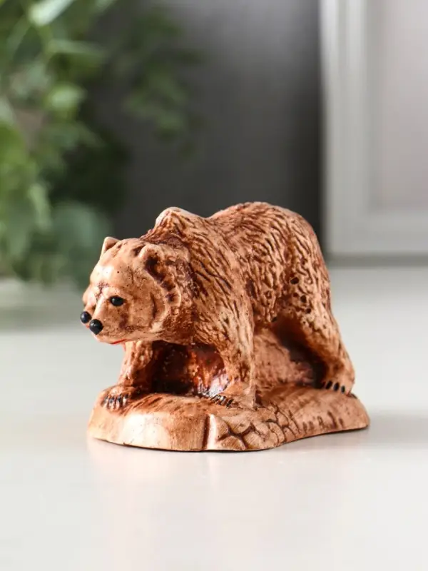 Фигура "Медведь с медвежонком" 6,5х7х9,5 см