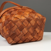 Корзина плетёная, 23&times;18&times;12 см, ручка h=13 см, ива, натуральный цвет