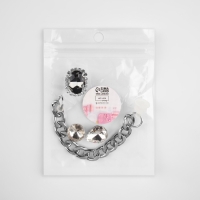 Аксессуары для обуви &laquo;Роскошь&raquo;, 4 шт, цвет серебряный