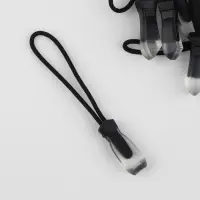 Пуллер для молнии, 2.3 см, 6&times;0.7 см, 10 шт., чёрный, прозрачный