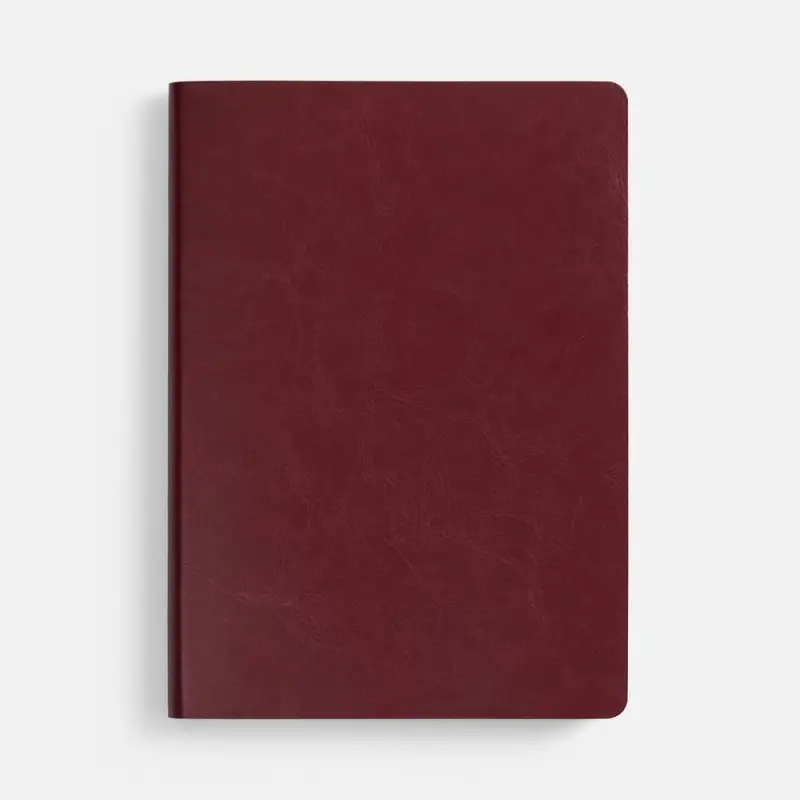 Ежедневник Nebraska Flex, недатированный, бордовый с золотистым