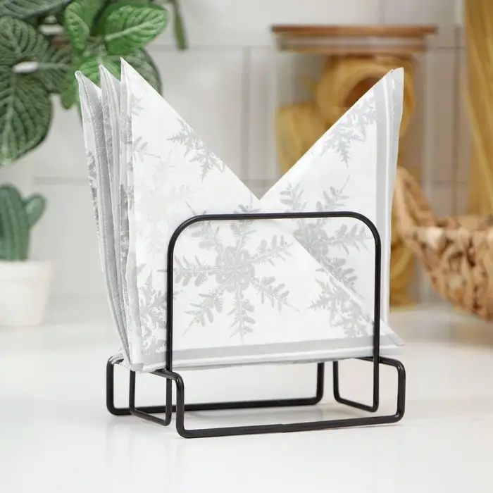 Салфетница Доляна &laquo;Демо&raquo;, 13&times;8.5&times;11 см, цвет тёмно-коричневый