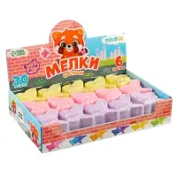 Мелки цветные для рисования на асфальте &laquo;Бабочка&raquo;, 6 цветов, фасовка по 30 шт