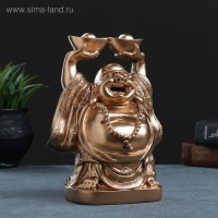 Фигура "Хотей с чашами" бронза, 10х15х21см Фигура "Хотей с чашами" бронза, 10х15х21см