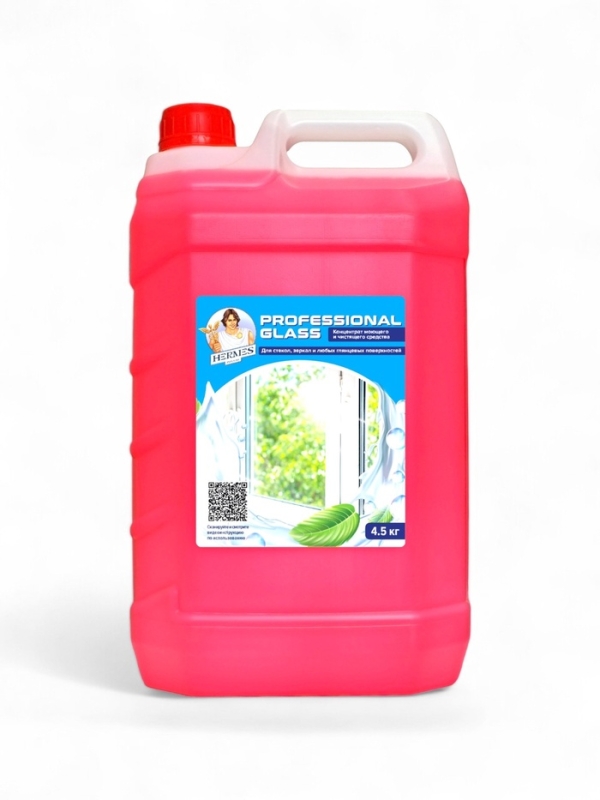 Средство для очистки стекол и зеркал HERMES INDUSTRY аромат Барбариса, концентрат, 4.5 кг