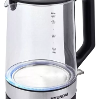 Чайник HYK-G8808 1.7л. 2200Вт черный серебристый