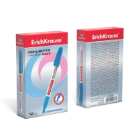 Маркер текстовыделитель 0.6-4.0 мм ErichKrause V-15 голубой, флуоресцентные чернила на водной основе