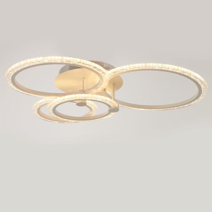 Люстра с ПДУ 71183/4 LED 121Вт диммер 3000-6000К белый 62х59х13 см BayerLux