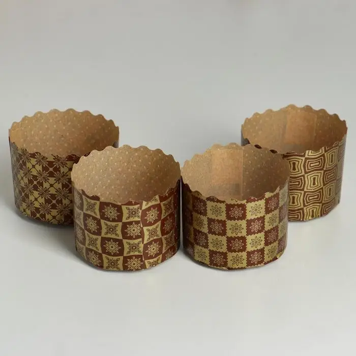 Форма для кулича бумажная Деко-про &laquo;Новый стандарт&raquo;, 6&times;4.5 см