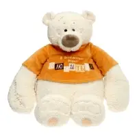 Мягкая игрушка "Медведь Тато в рыжей майке", 37 см ММТато/38/рж