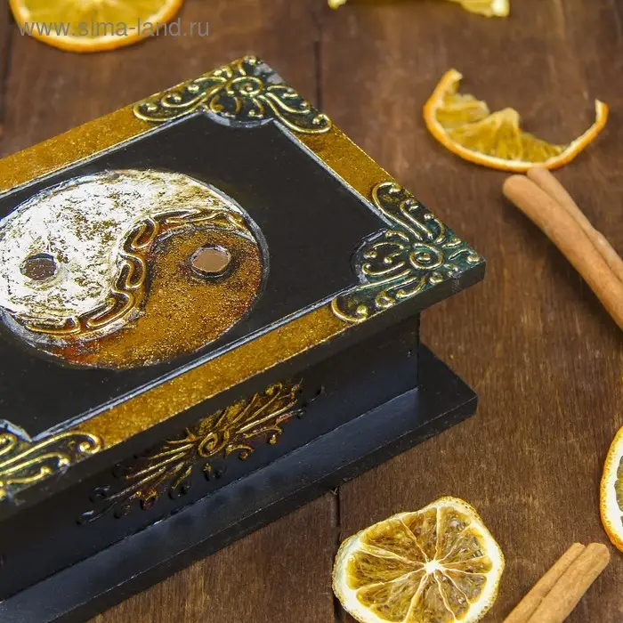 Шкатулка "Ин-Янь" 15х10х5 см, МДФ