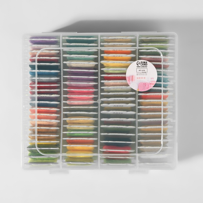 Набор ниток мулине &laquo;Ассорти&raquo;, 4 &plusmn; 0,3 м, 80 шт