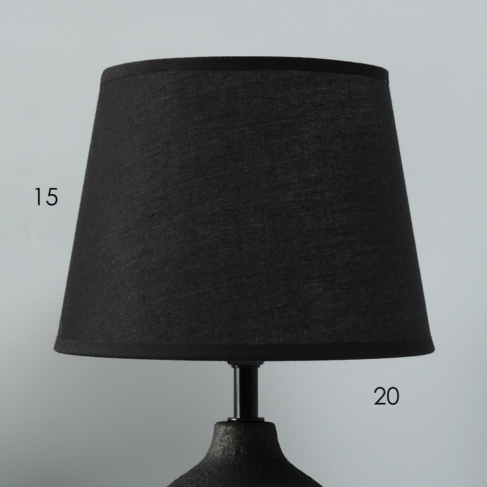 Лампа настольная "Тезис" 1х40Вт Е14 черный 20х20х32см