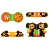 Набор закладок для книг Мульти-Пульти "Чебурашка", 4 штуки Набор закладок для книг Мульти-Пульти "Чебурашка", 4 штуки