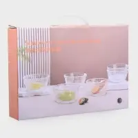 Набор салатников "Ларго" 6 шт, 12х6 см, прозрачные