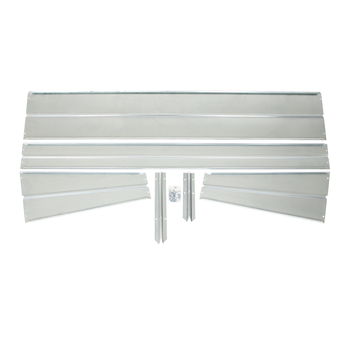 Грядка скатная оцинкованная, наклонная, 200 &times; 80 см, высота бортика 15-34 см, Greengo